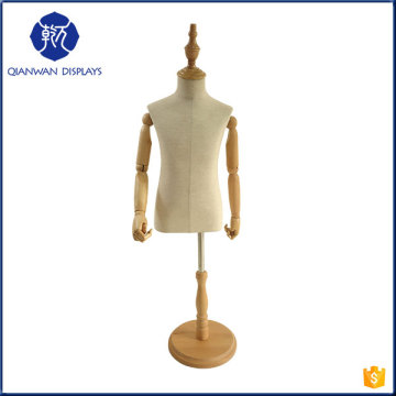 Friberglass dressmaker mannequin child size with metal base