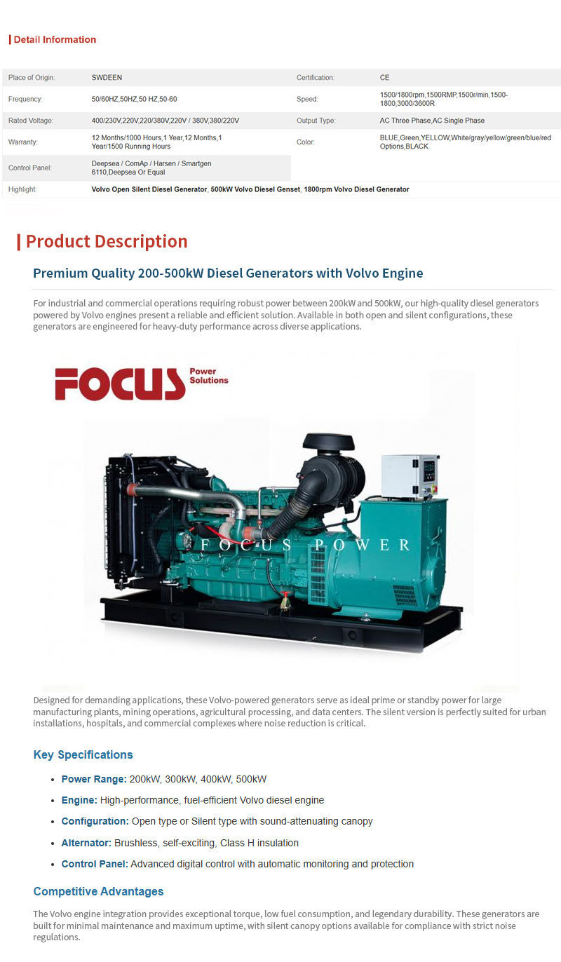 200KW-500kW-Volvo-Diesel-Genset-1500rpm-1800r