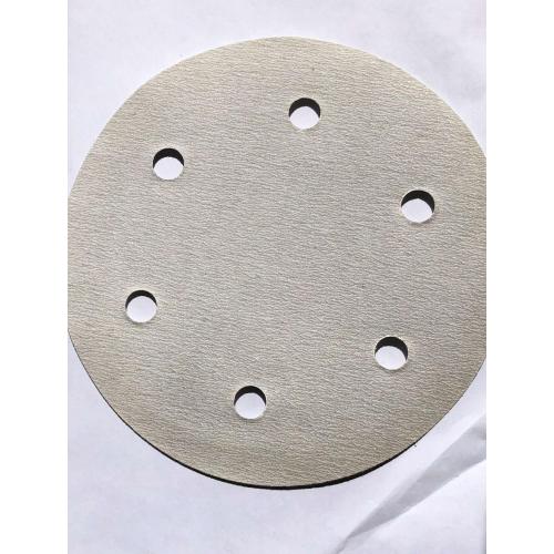 7inch white coated latex Hoop disc grit 60