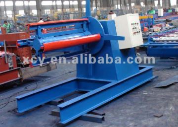 5 ton hydraulic auto uncoiler with car for decoiling coils rolls