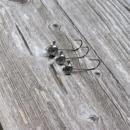 JOHNCOO 10pcs Mini Jig Head Hook 0.5g 1g 2g 3g 4g 5g Jigging Lead Hook Rockfish Game Soft Bait Hook Carbon Steel Treble Hooks