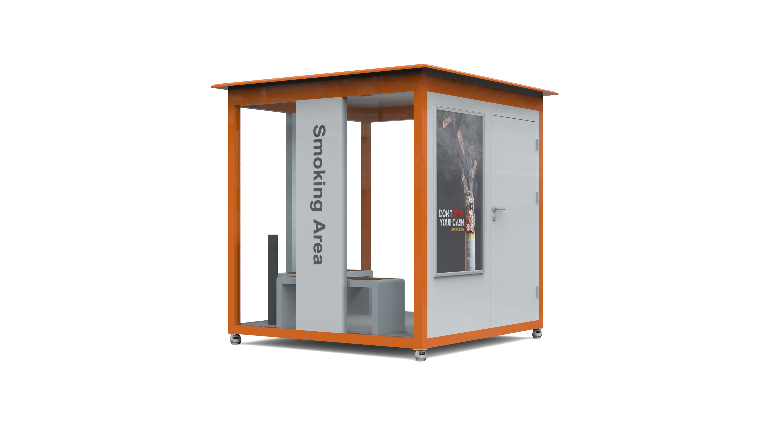 Air conditioned outdoor smoking shelter Saudi