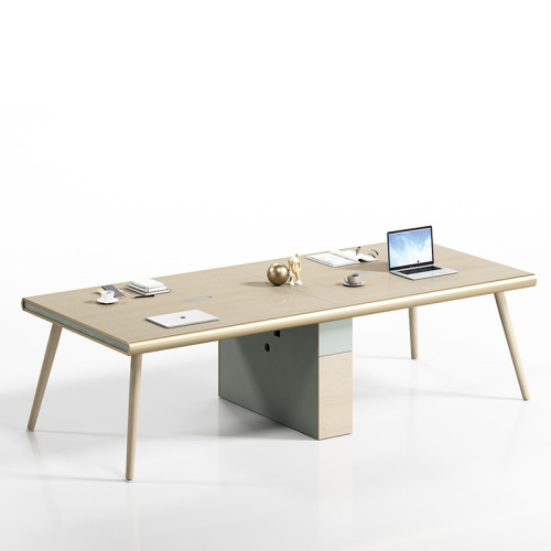 Mesa de escritório para funcionários e combinação de cadeira