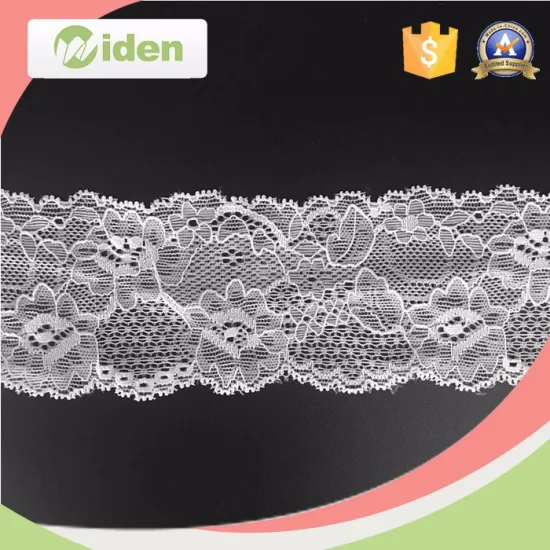 Wide stretch tricot lace nylon composition of spandex lace