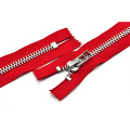 High End Silver Metal Brass Zipper For Garments