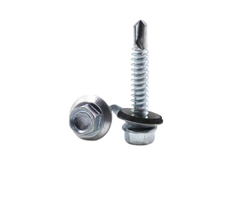 Large Quantity Self-Drilling Screws with Hexagonal Heads in Stock