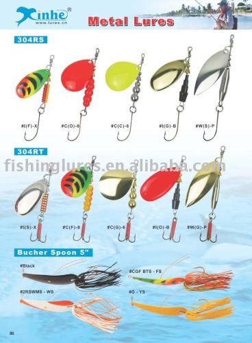 Fishing lures, fishing spinner bait, soft plastic fishing lure