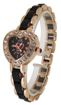 Heart Shape Analog Quartz Watch Shock Proof Ladies Wrist Watch Oem
