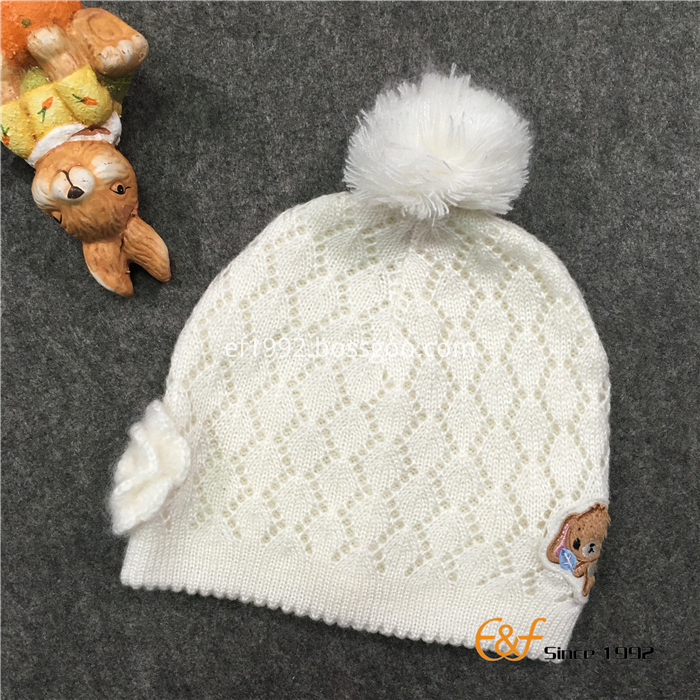 Scallop Edge Design Hat for Girls