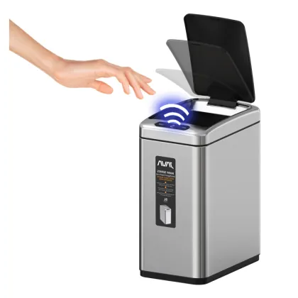 Intelligent Sensor Trash Can - Fashion 8L Stainless Steel Smart Bin