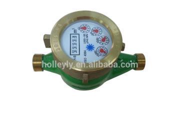 Multi jet mechanism brass cold water meter