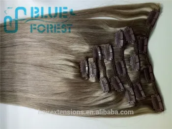 Blue Forest Hair wholesale cheap 100% virgin human hair full head clip in hair extension