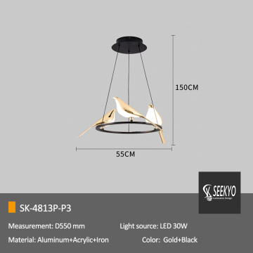 Nordic Pendant Lamp modern bird chandeliers for high ceilings Factory
