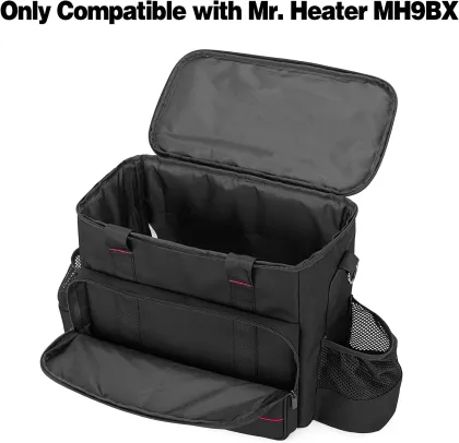 Portable Heater Carry Bag for Mr. Heater MH9BX and Buddy Propane Heaters with Pockets