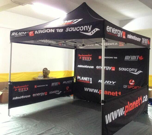 Custom 10x10 Heavy Duty PopUp Trade Show Canopy Carpa para exteriores