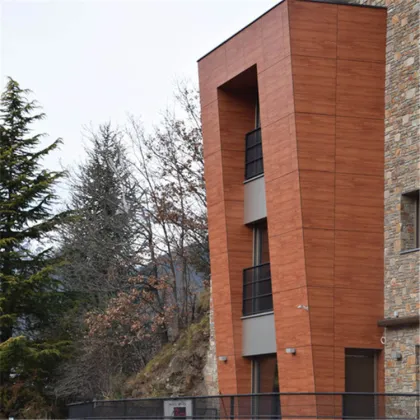 Trespa design wall cladding made with compact laminate