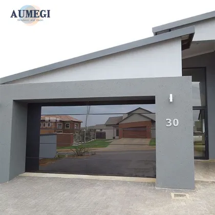 Aumegi Soundproof Stackable Garage Door with Glass Windows