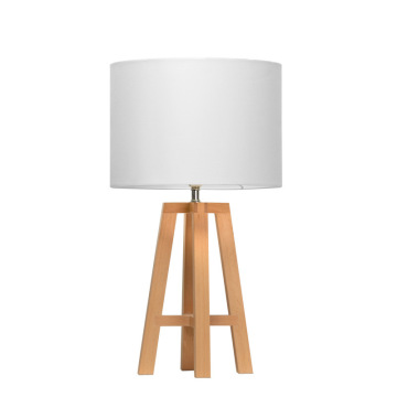 Lampe de table contemporaine en bois LEDER