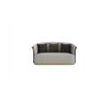 Modern 2 Seater Real leather Sofa For Sale