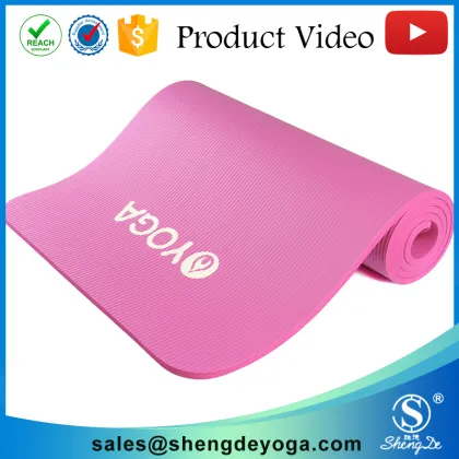 Gold Supply High Quality NBR Yoga Mat With Strap