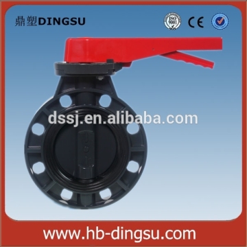 Hand wheel pvc butterfly valve