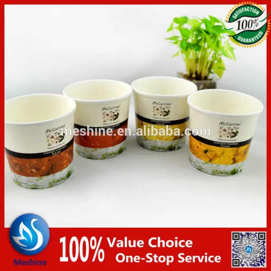 Disposable take away hot soup cup, biodegradable soup cup