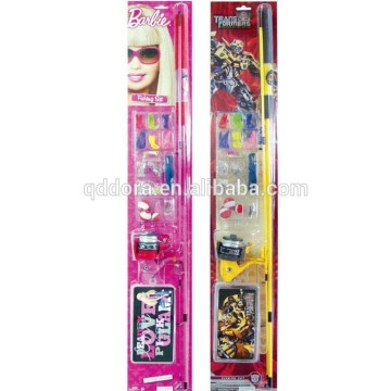 New style barbie fishing rod combo set fishing rods and reel