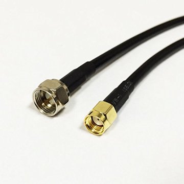RP SMA Male to F Type Male RF Cable Assembly RG58 50cm