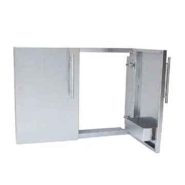 Stainless Steel Double Access Doors for Kitchen Cabinets
