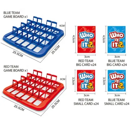 Customizable Guess Who Board Game: Perfect Family and Friends Party Desk Game Toy