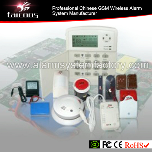 PIR Smoke Gas Magnetic Wireless GSM Alarm (FLS-1168-O-GSM4)