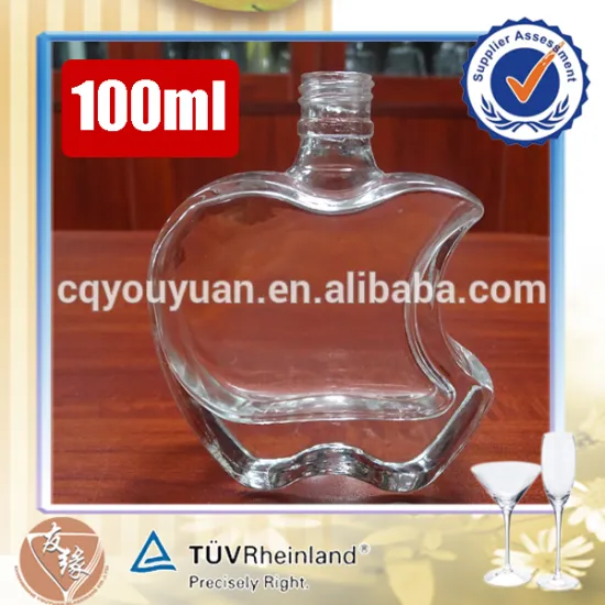 custom shaped super transparent crystal soda-lime glass perfume bottle cosmetic 100ml