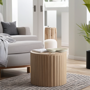 Minimalistische Betonfruchtschale für moderne Häuser