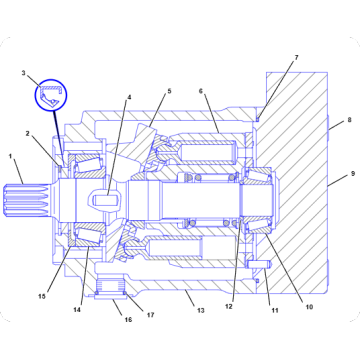 Excavator 345D hydraulic motor 3154375/315-4375