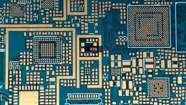 A circuit board four years ago is still golden