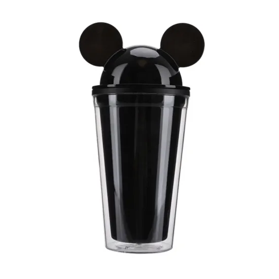 Wholesale 16oz 480ml Double Wall Acrylic Tumblers with Lid and Straw