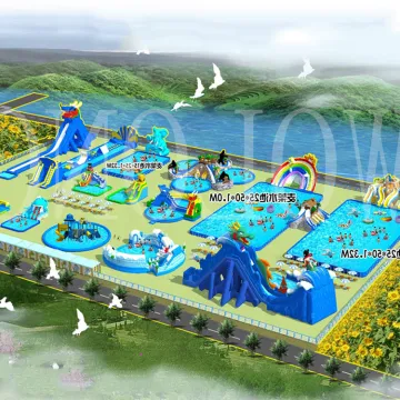 Ground Inflatable Water Amusement Park Inflatable Water Park Games For Kids and Adults