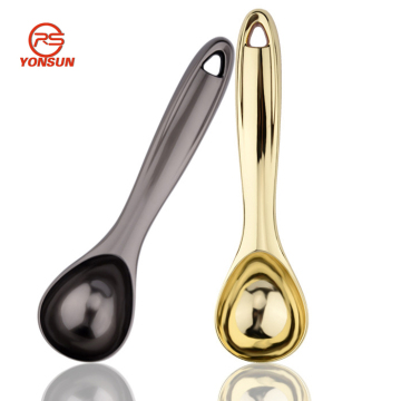 Professional Gold Zinc Alloy Heavy Duty Non-Slip Grip Ice Cream Scoop Spoon With Comfortable Handle