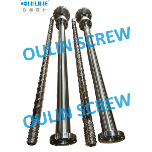 100/32 Bimetal Screw with Bimetal Barrel for Recycled PP HDPE Sheet, Output: 350kgs/H