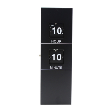 Baterai Hitam Dioperasikan Hanging Wall Flip Clock