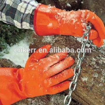 double layer pvc coated cold resistant glvoes, Chemical resistance gloves