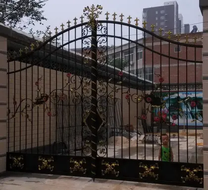 villa custom cast iron doors