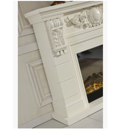 Insira lareira de madeira MDF lareira Mantel 60 polegadas