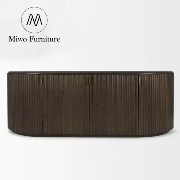 Contemporary Solid Wood Vintage Furniture: Dining Room Cabinet & Living Room Media Sideboard