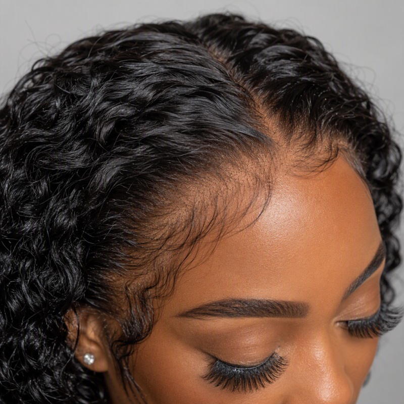 Curly Bob Lace Front Wig Human Hair