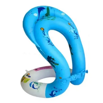 Inflatable Quick-Inflation Rubber Ring Drifting Safety Vest with Dual Airbags for Kids and Adults