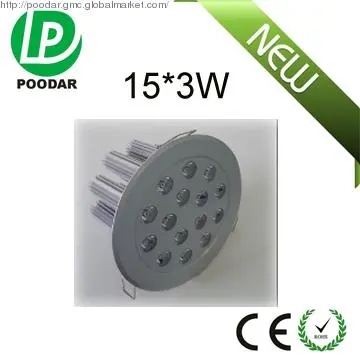 15*3w led ceiling lighting for shops