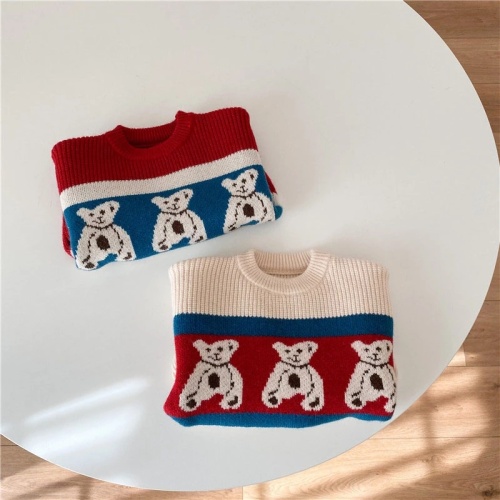 Cartoon Boy Sweater Girl Knitted Sweater Children Coat