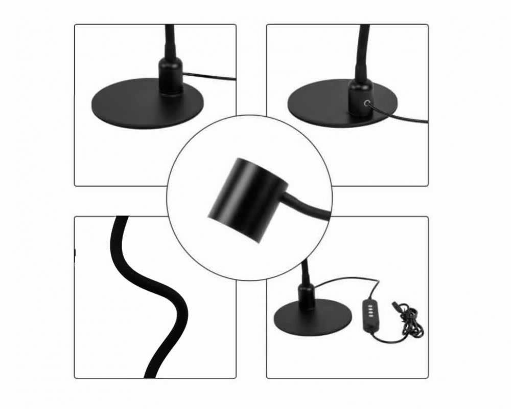 Led Table Lamp Black 6