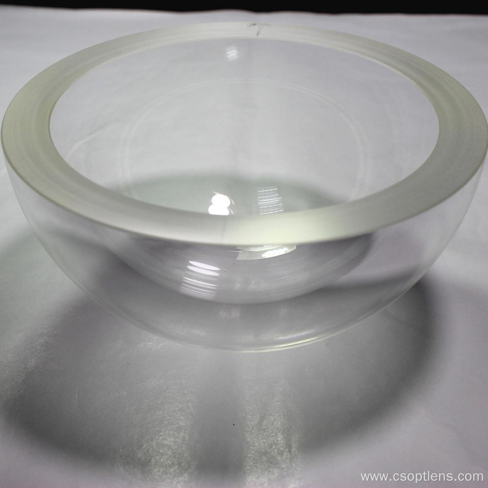 Optical H-K9L glass dome in meteorology applications